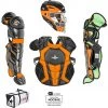 All-Star System 7 Certified NOCSAE Young Pro Catcher's Set (Ages 12-16) - Black Orange Catcher's Gear