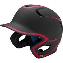 Easton Z5 2.0 Matte Two-Tone Batting Helmet - Black Red Baseball