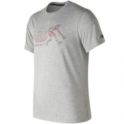 New Balance Men's Beta Baseball 5050 T-Shirt - Athletic Gray