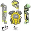 Catcher's Gear All-Star System 7 Certified NOCSAE Young Pro Catcher's Set (Ages 12-16) - Dark Gray Gold 1 Catcher's Gear All-Star System 7 Certified NOCSAE Young Pro Catcher's Set (Ages 12-16) - Dark Gray Gold