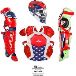 All-Star System 7 Certified NOCSAE Young Pro Catcher's Set (Ages 9-12) - USA Catcher's Gear