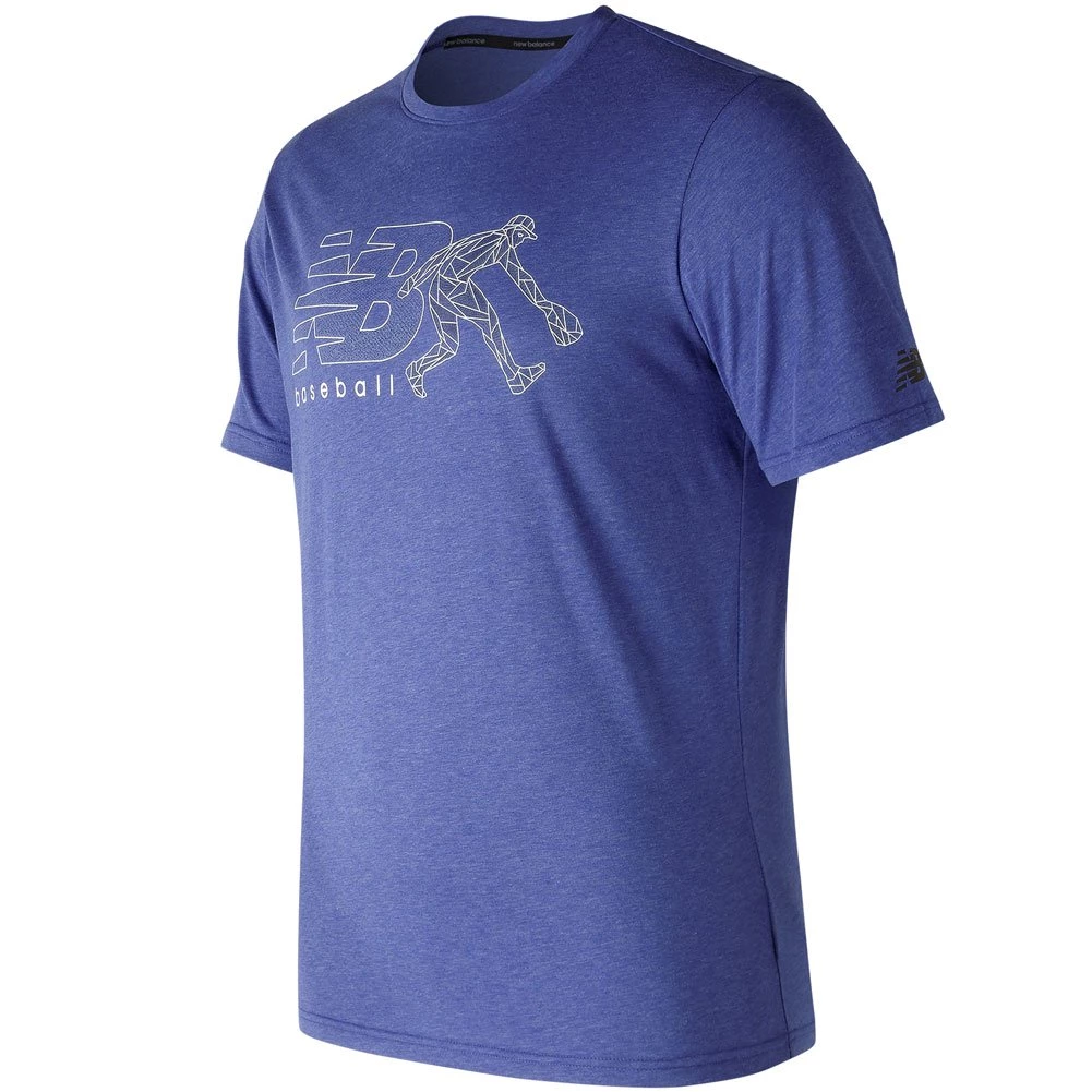 New Balance Men's Beta Baseball 5050 T-Shirt - Royal 3 New Balance Men's Beta Baseball 5050 T-Shirt - Royal