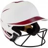 Softball Mizuno F6 With FP Mask Matte 2Tone - White Cardinal