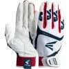 Baseball Easton Gametime Batting Youth Gloves - White Navy Red 1 Baseball Easton Gametime Batting Youth Gloves - White Navy Red