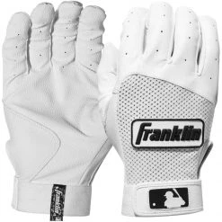 Baseball Franklin Classic XT Batting Gloves - White